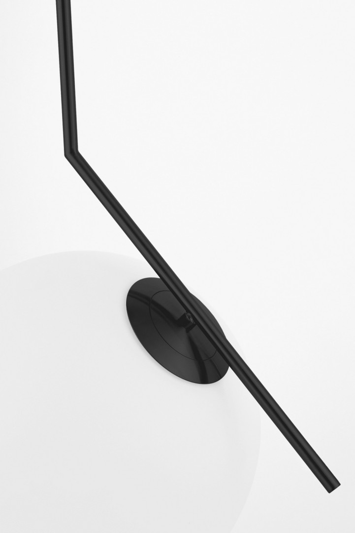 LAMPA WISZĄCA NOWOCZESNA CZARNA BIAŁA KULA SORENTO 30 LUMINA DECO