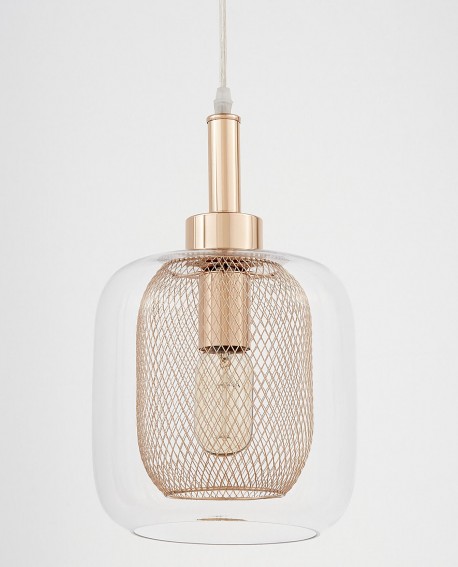 LAMPA WISZĄCA NOWOCZESNA ZŁOTA BESSA LUMINA DECO
