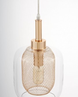 LAMPA WISZĄCA NOWOCZESNA ZŁOTA BESSA LUMINA DECO