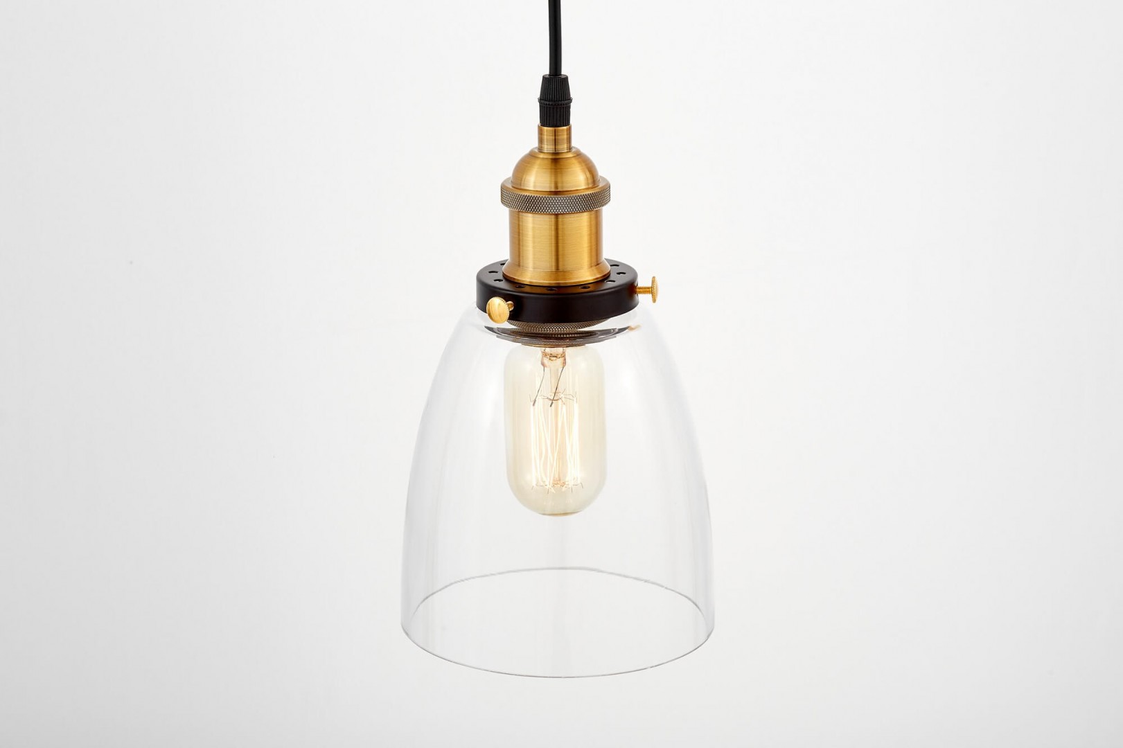 lampa wisząca loft fabi w1 lumina deco detal złota oprawa i klosz