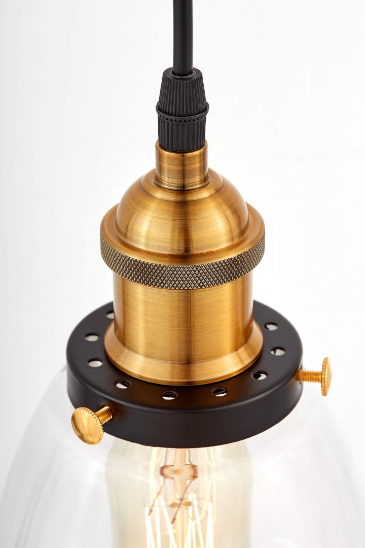 lampa wisząca loft fabi w1 lumina deco zbliżenie oprawa metalowa