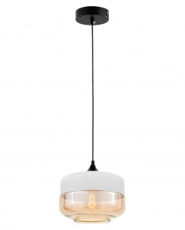 LAMPA WISZĄCA NOWOCZESNA LOFT BIAŁA BARLET LUMINA DECO