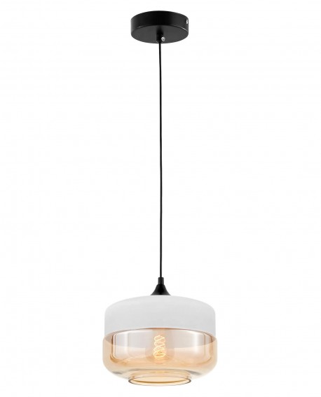 LAMPA WISZĄCA NOWOCZESNA LOFT BIAŁA BARLET LUMINA DECO