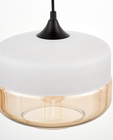 LAMPA WISZĄCA NOWOCZESNA LOFT BIAŁA BARLET LUMINA DECO