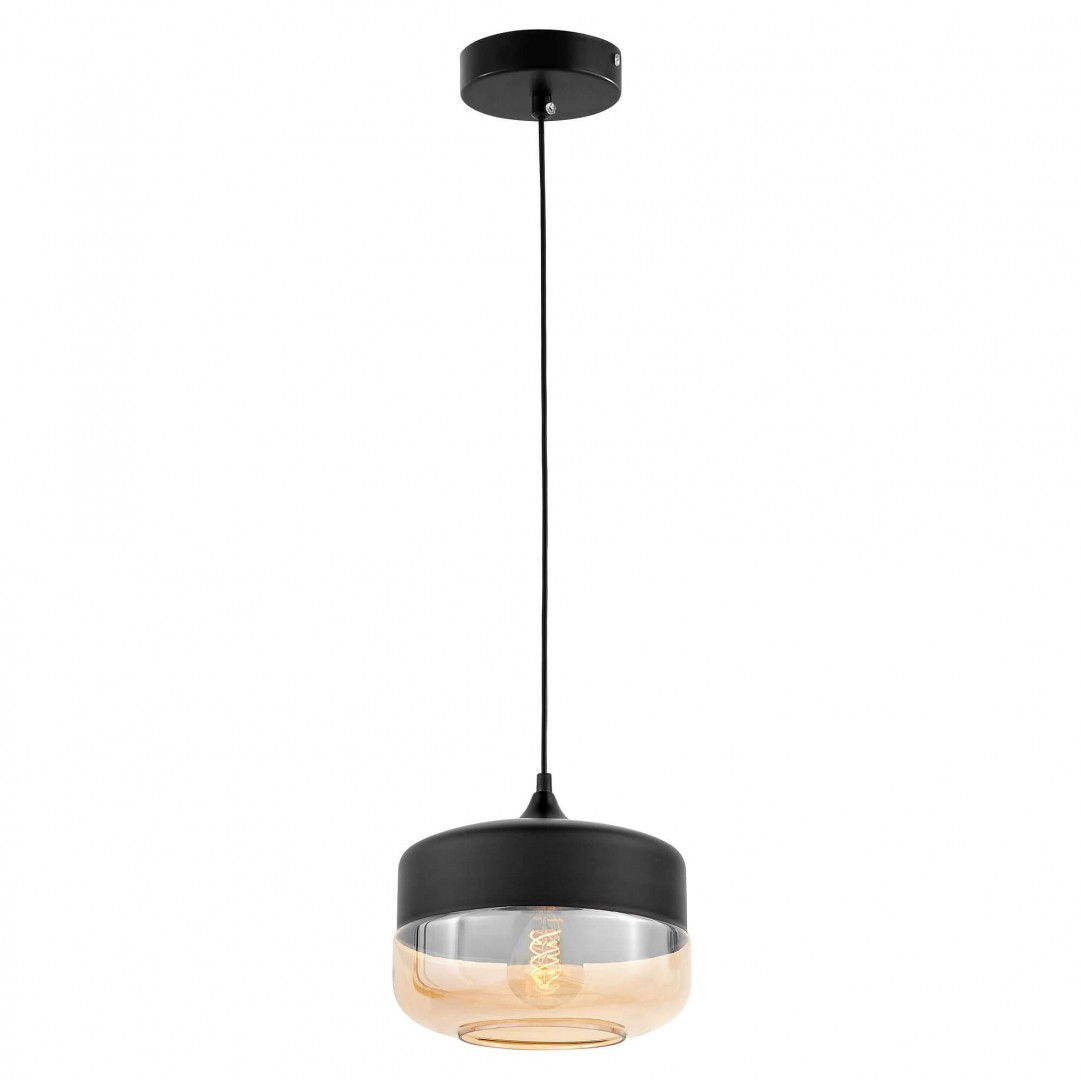 LAMPA WISZĄCA NOWOCZESNA LOFT CZARNA BARLET LUMINA DECO