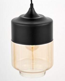 LAMPA WISZĄCA NOWOCZESNA LOFT CZARNA ASTILA LUMINA DECO