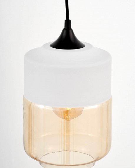 LAMPA WISZĄCA NOWOCZESNA LOFT BIAŁA ASTILA LUMINA DECO