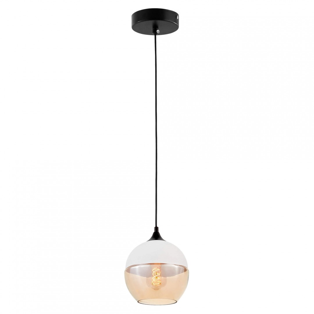 LAMPA WISZĄCA NOWOCZESNA LOFT BIAŁA ALBION LUMINA DECO