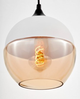 LAMPA WISZĄCA NOWOCZESNA LOFT BIAŁA ALBION LUMINA DECO