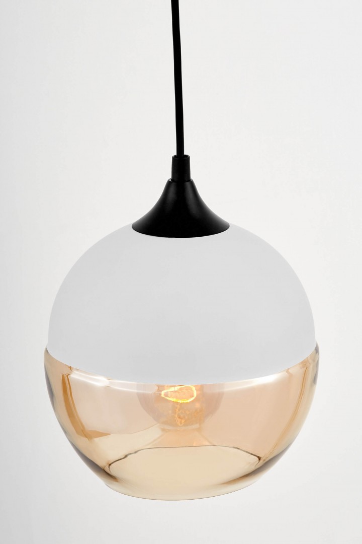LAMPA WISZĄCA NOWOCZESNA LOFT BIAŁA ALBION LUMINA DECO