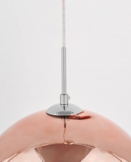 LAMPA WISZĄCA NOWOCZESNA RÓŻOWE ZŁOTO VERONI D30 LUMINA DECO