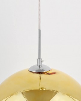 LAMPA WISZĄCA NOWOCZESNA ZŁOTA VERONI D30 LUMINA DECO