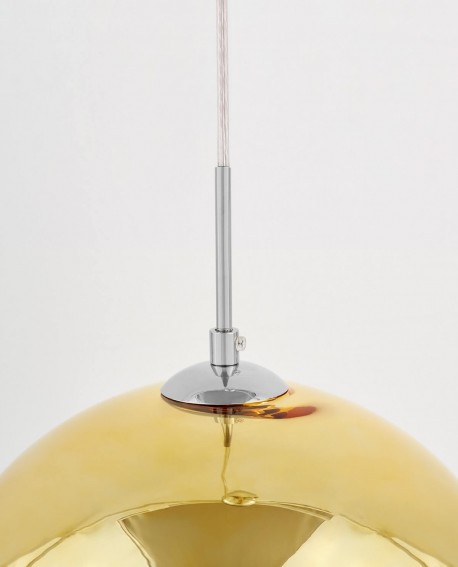 LAMPA WISZĄCA NOWOCZESNA ZŁOTA VERONI D30 LUMINA DECO