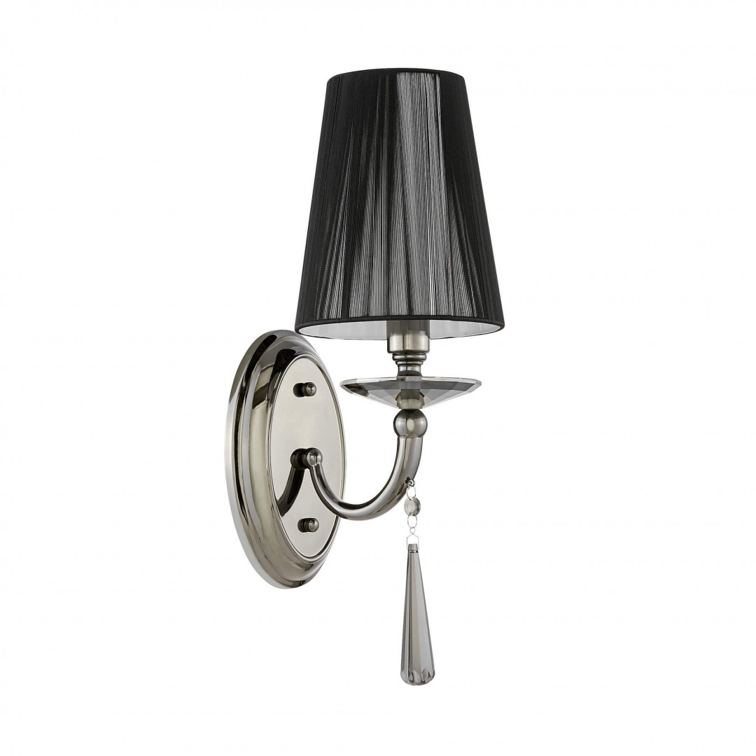KINKIET LAMPA ŚCIENNA CZARNA FABIONE W1 LUMINA DECO
