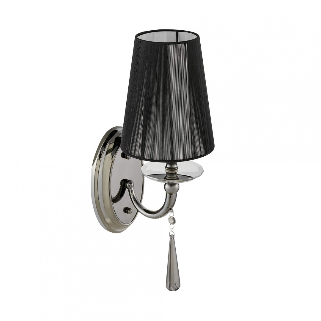 KINKIET LAMPA ŚCIENNA CZARNA FABIONE W1 LUMINA DECO
