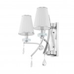 LAMPA ŚCIENNA KINKIET NOWOCZESNY BIAŁY GLAMOUR W2