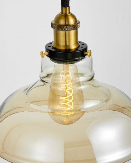 LAMPA WISZĄCA LOFT BURSZTYNOWA GABI