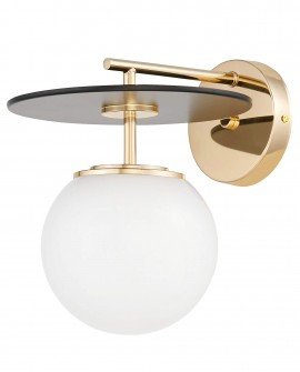 LAMPA ŚCIENNA KINKIET LOFT CZARNO-ZŁOTA DALTONA LUMINA DECO