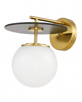 LAMPA ŚCIENNA KINKIET LOFT CZARNO-ZŁOTA SZCZOTKOWANA DALTONA