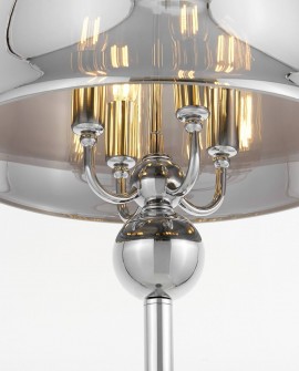 LAMPA STOJĄCA PODŁOGOWA CHROMOWANA BOLEO W4 LUMINA DECO