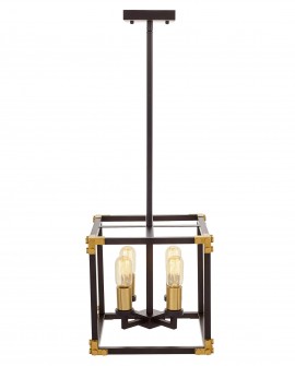 lampa wisząca loft czarno złota szczotkowana waldorf w4 lumina deco na białym tle
