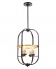 LAMPA WISZĄCA LOFT CZARNO-ZŁOTA SZCZOTKOWANA MONTEREY W4