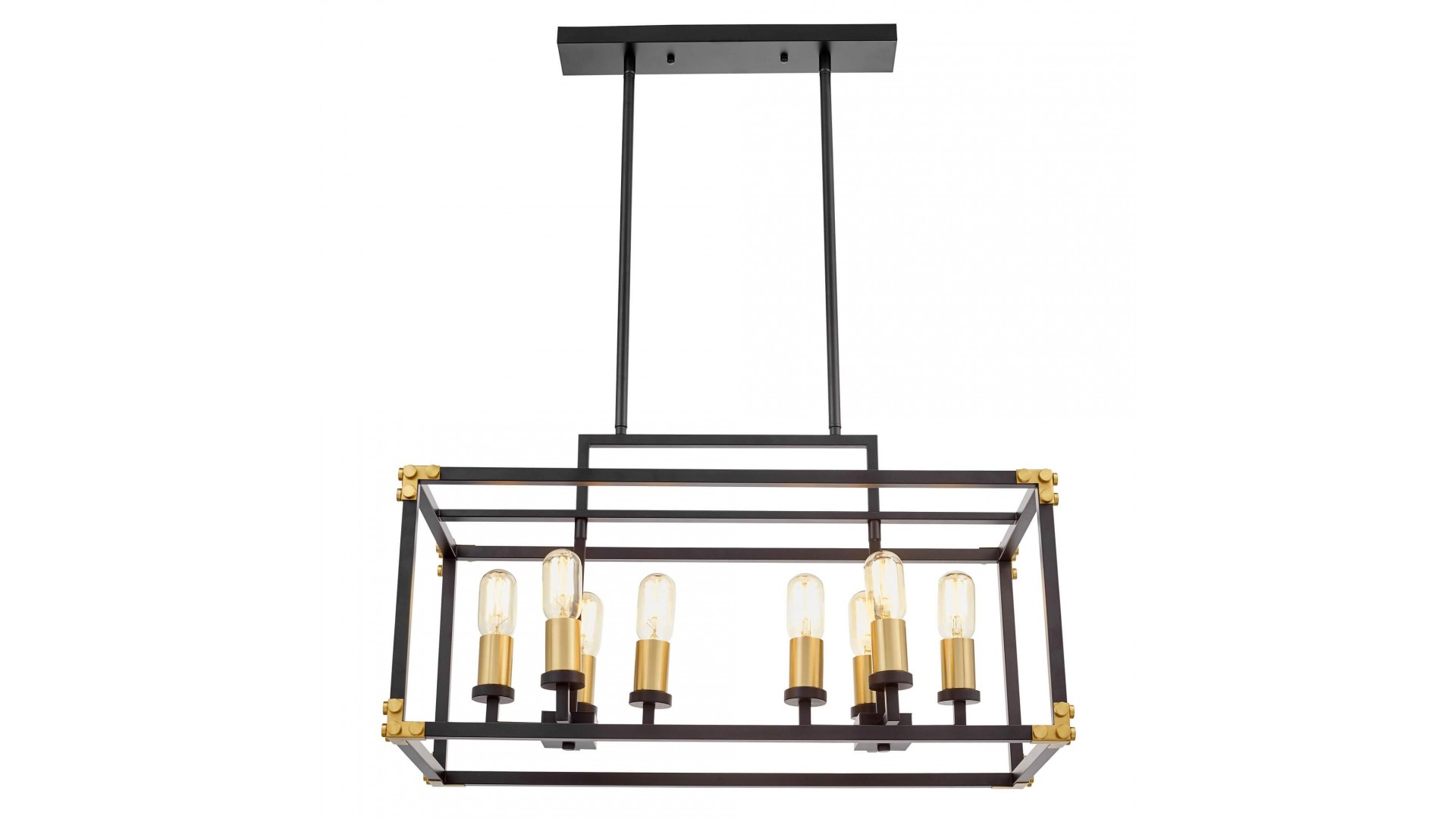 LAMPA WISZĄCA LOFT CZARNO-ZŁOTA SZCZOTKOWANA WALDORF W8 LUMINA DECO