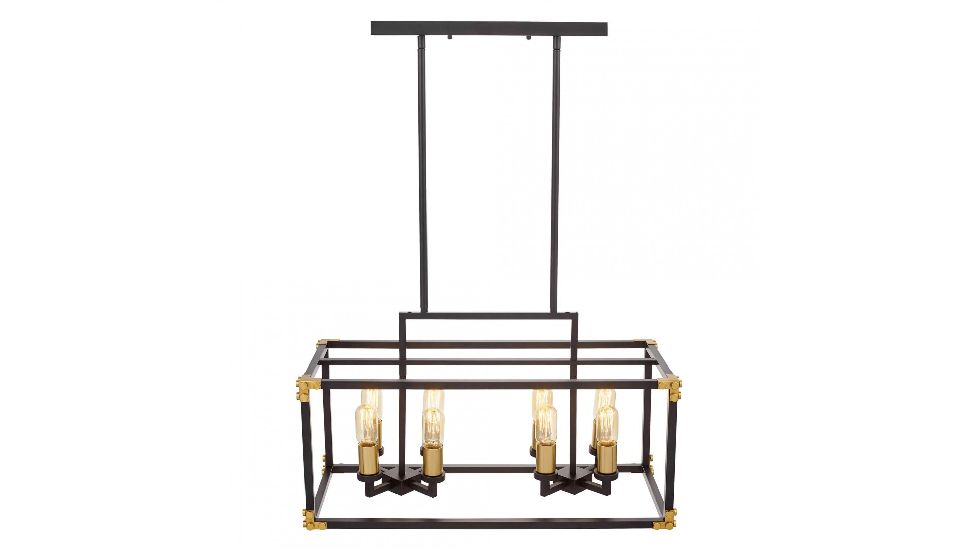 LAMPA WISZĄCA LOFT CZARNO-ZŁOTA SZCZOTKOWANA WALDORF W8 LUMINA DECO