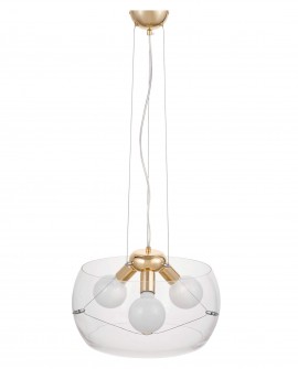 NOWOCZESNA LAMPA WISZĄCA GLOBO GOLD D40 LUMINA DECO