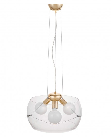 NOWOCZESNA LAMPA WISZĄCA GLOBO GOLD D40 LUMINA DECO