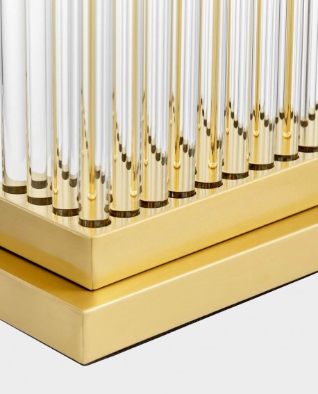 LAMPA NOCNA GLAMOUR KREMOWO-MOSIĘŻNA DAVOS LUMINA DECO