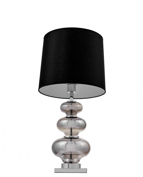 LAMPA NOCNA CZARNO-SREBRNA BRISTON LUMINA DECO