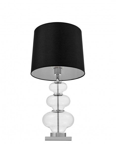 LAMPA NOCNA GLAMOUR CZARNA BRISTON LUMINA DECO