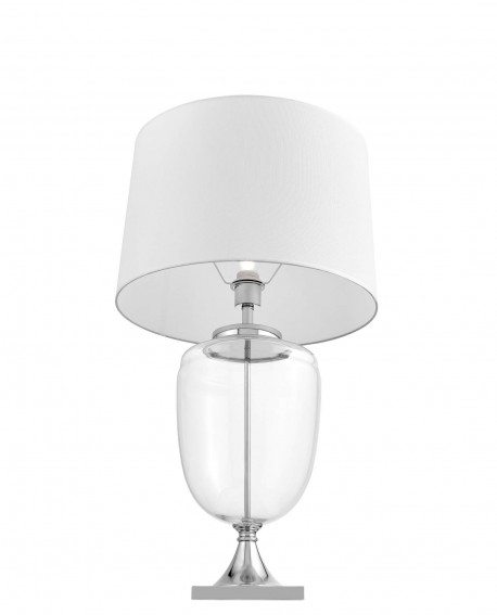 LAMPA NOCNA GLAMOUR BIAŁA OLIMPIA LUMINA DECO