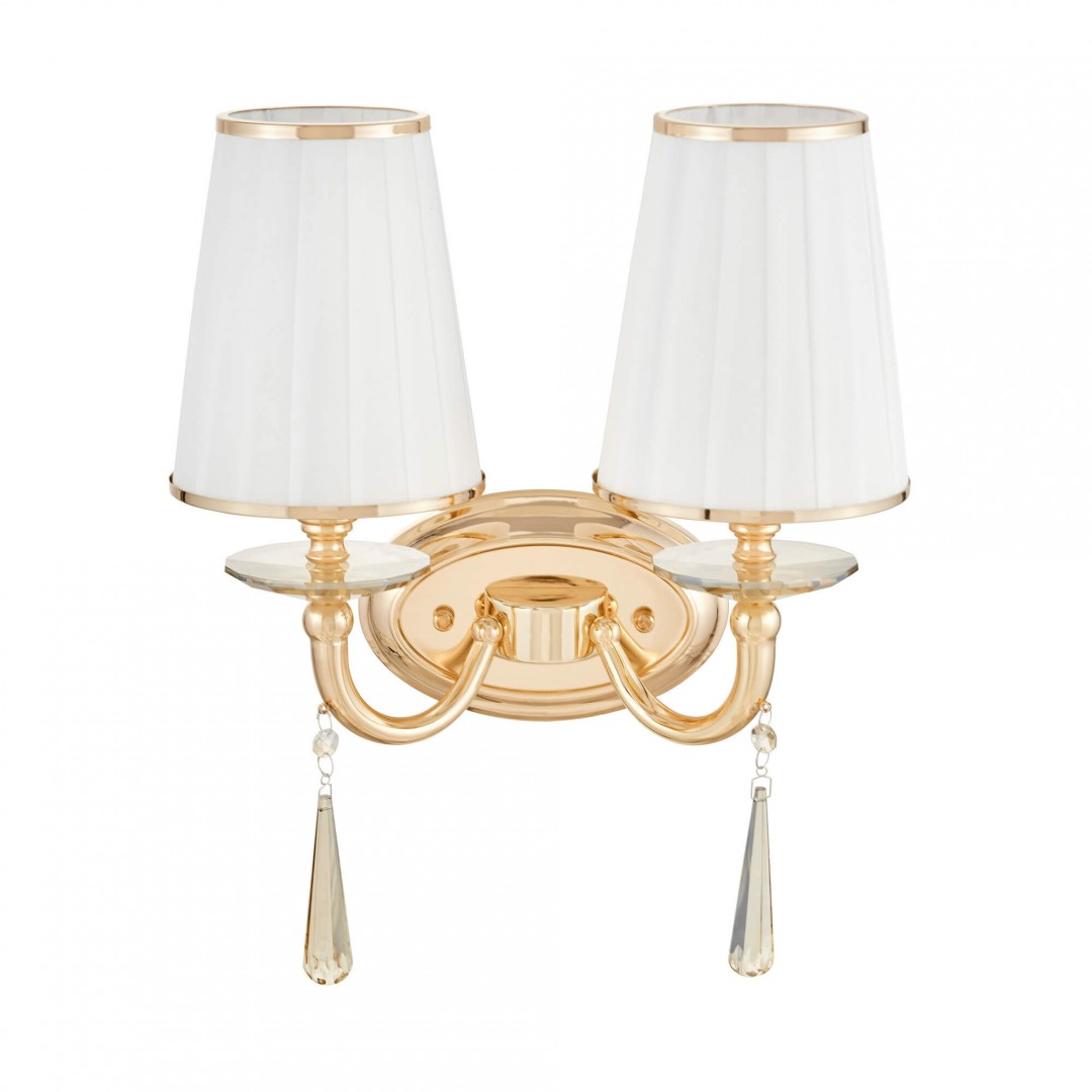 KINKIET LAMPA ŚCIENNA ZŁOTA FABIONE W2 LUMINA DECO