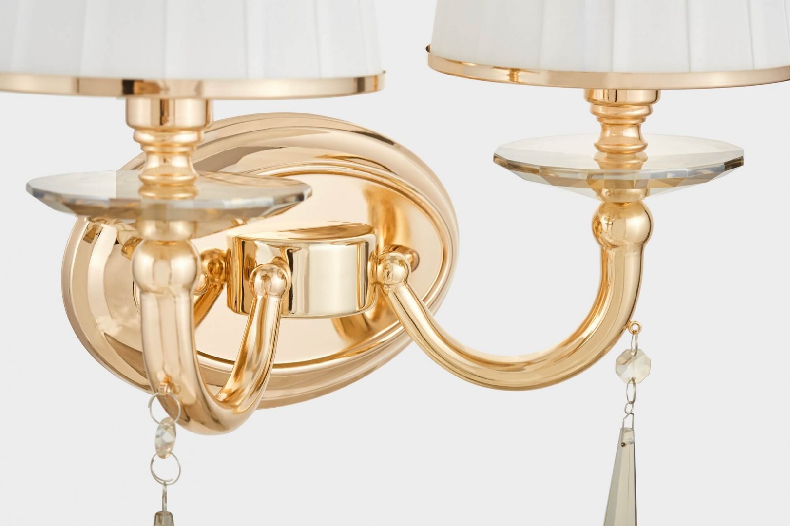 KINKIET LAMPA ŚCIENNA ZŁOTA FABIONE W2 LUMINA DECO