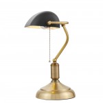 LAMPA BANKIERSKA BIURKOWA KLASYCZNA CZARNA BANKER LUMINA DECO