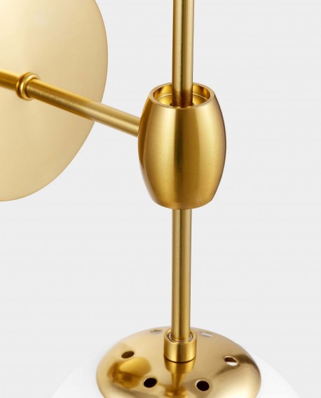 KINKIET LAMPA ŚCIENNA LOFT MOSIĘŻNO-BIAŁA ZODIAK W2 LUMINA DECO