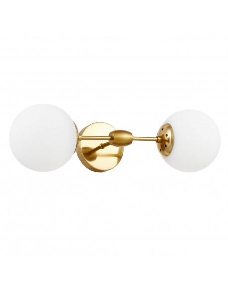 KINKIET LAMPA ŚCIENNA LOFT MOSIĘŻNO-BIAŁA ZODIAK W2 LUMINA DECO