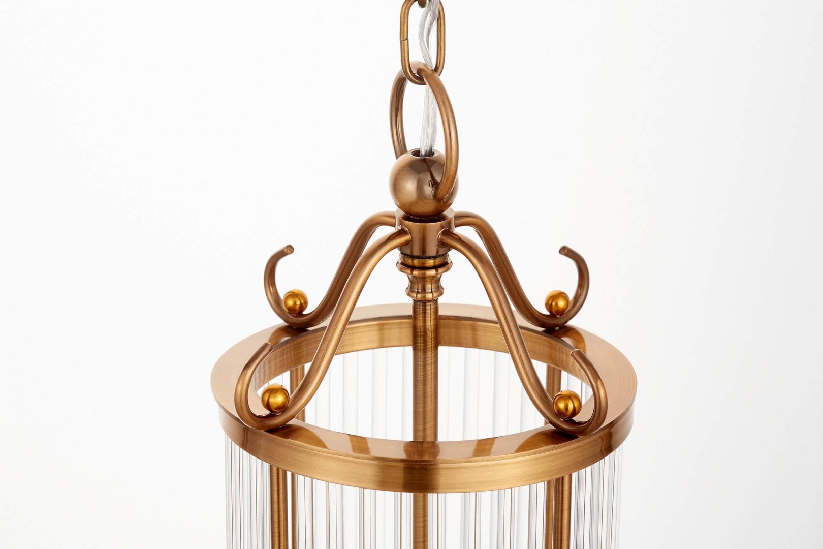 LAMPA WISZĄCA LOFT ZŁOTO SZCZOTKOWANE BOSTON W3 LUMINA DECO