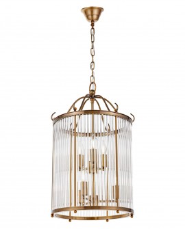 LAMPA WISZĄCA LOFT ZŁOTO SZCZOTKOWANE BOSTON W6