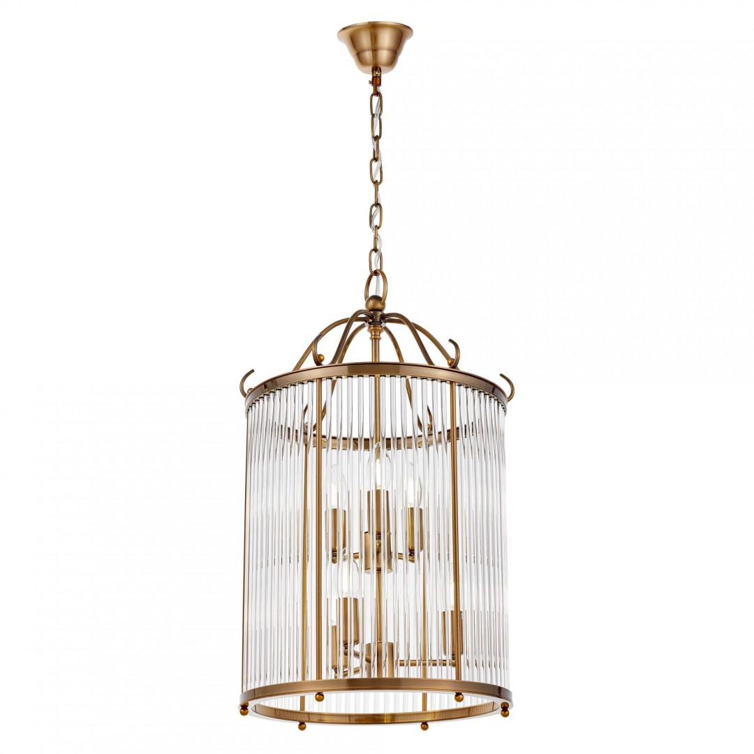 LAMPA WISZĄCA LOFT ZŁOTO SZCZOTKOWANE BOSTON W6 LUMINA DECO