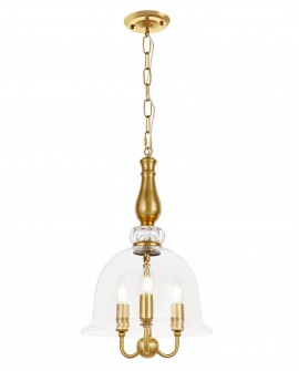 NOWOCZESNA LAMPA WISZĄCA ZŁOTO SZCZOTKOWANE MILEO W3 LUMINA DECO