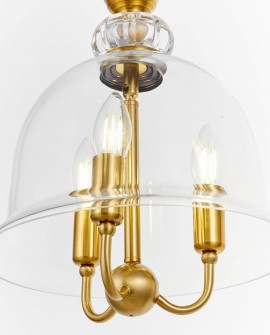 NOWOCZESNA LAMPA WISZĄCA ZŁOTO SZCZOTKOWANE MILEO W3 LUMINA DECO