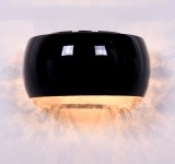 LAMPA ŚCIENNA KINKIET NOWOCZESNY CZARNY DISPOSA