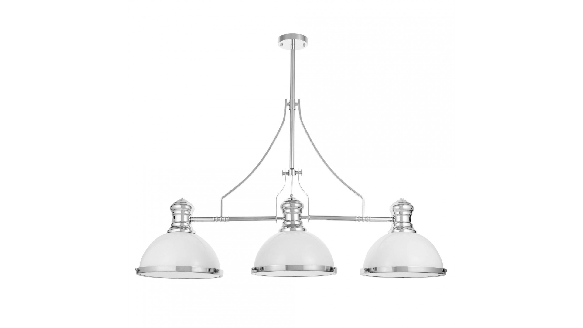 NOWOCZESNA LAMPA WISZĄCA INDUSTRIALNA BIAŁA ETTORE W3 LUMINA DECO