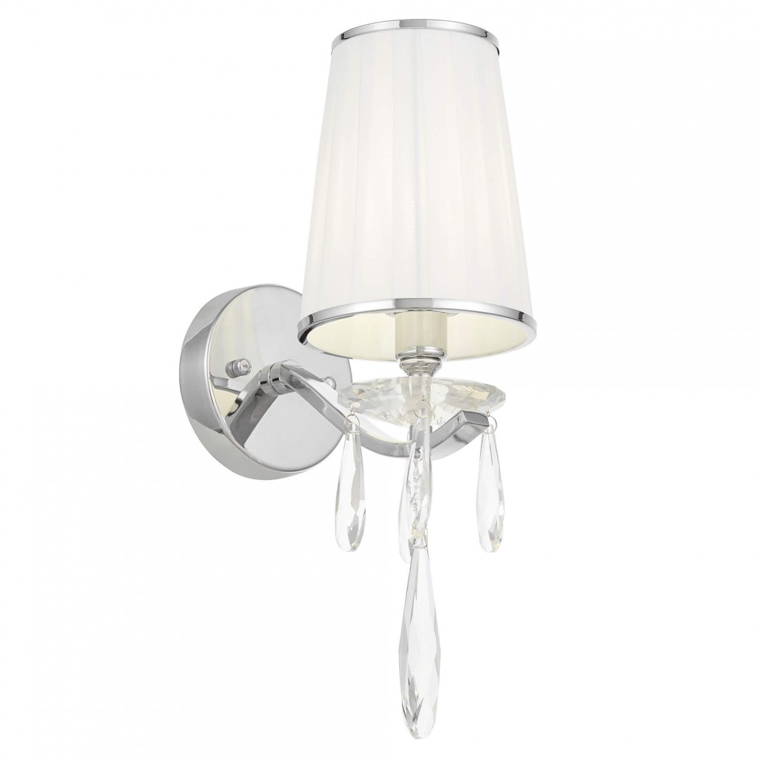 kinkiet krysztalowy bialy alessia w1 lampa scienna lumina deco
