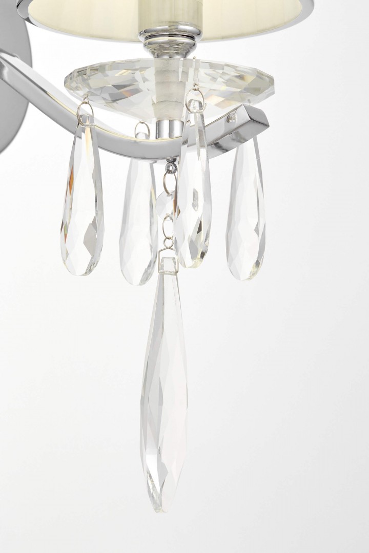 kinkiet alessia w1 lampa scienna z dekoracyjnymi krysztalami lumina deco