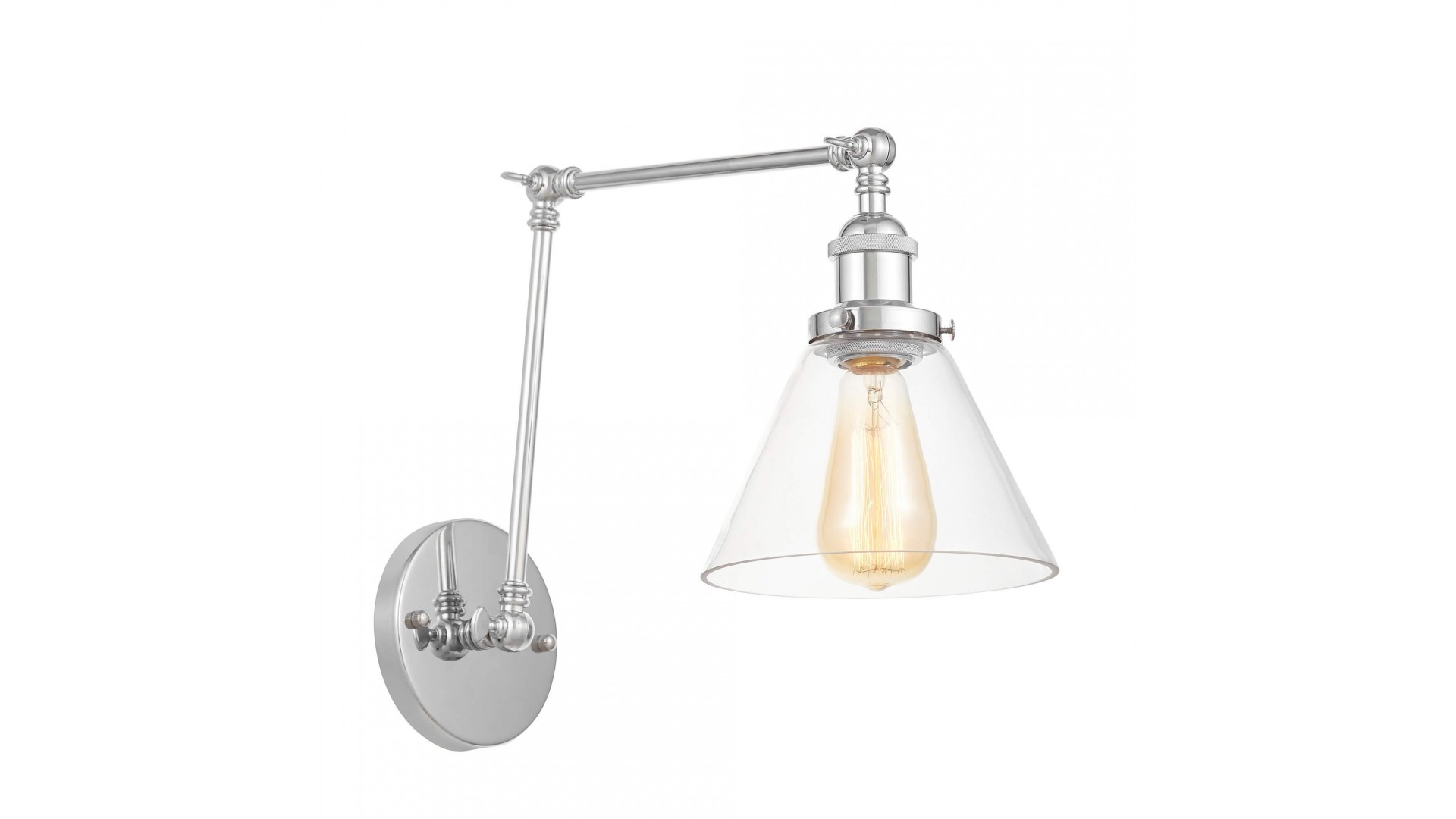 nowoczesna lampa ścienna nubi pro w2 loft z dekoracyjną żarówką w stylu edison