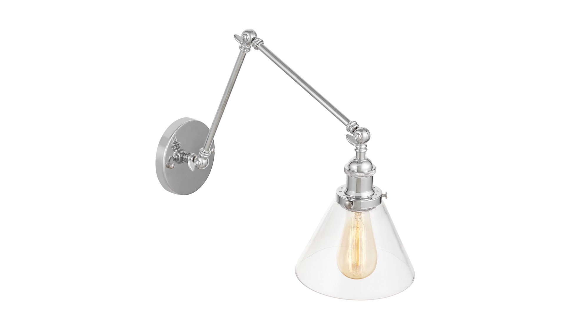 kinkiet nubi pro w2 lumina deco z regulowanym ramieniem w industrialnym stylu